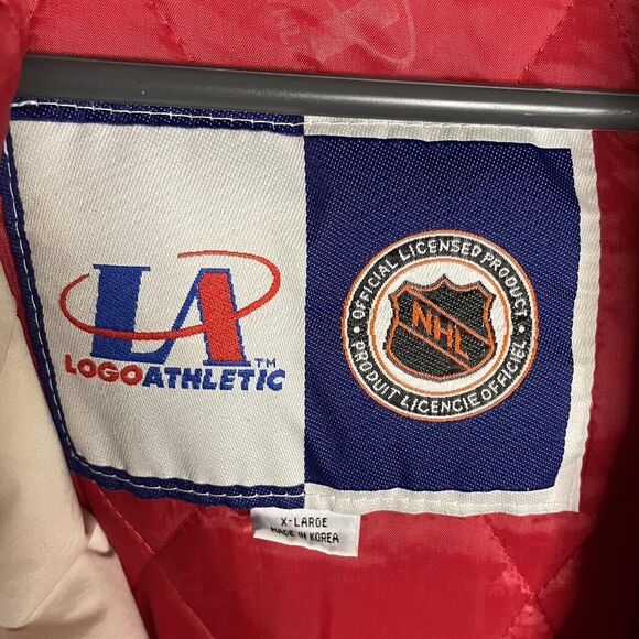 Vintage 90’s Detroit Red Wings Logo Athletic Puffer Jacket - Picture 6 of 6